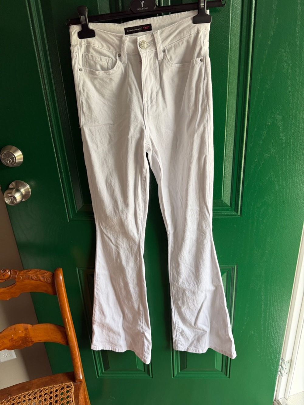 White Flare Wide-Leg Jeans - Women